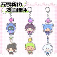 VALORANT Anime Keychain Women Cartoon Acrylic Key Chain Man Key Ring Pendant Ornament Accessories Friend Gift