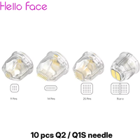 Hello Face Q2 Titan Nadel Derma Stamp Patrone 10 Stk, Bio Pen Nachfüllungen 9/14/25 Pin & Nano Nadelköpfe. Für Bio Pen Q2 und Hello Face Q2