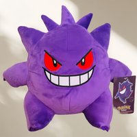 Pokemon Pikachu Peluche Anime Cartoon Gengar Evolution Edition Gengar Plush Toy Anime Stuffed Doll Gift for Kid