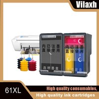 Vilaxh 61XL Ink Cartridge for HP61 for HP 61 XL Envy 4500 4502 5530 Deskjet 1050 2050 3050 3054 3000 1000 Printer