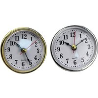Mini Clock Insert Round Clocks Quartz Movement 2-1/2 65mm Diameter Clock Head Arabic Numerals DIY Crafts for Home