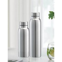 AliExpress TPXCKz Portable Sports Water Bottle 650ML 1000ML Stainless Steel Single Wall Large Capacity Kettle Outdoor Bicycle Sports Drinking