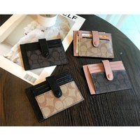 Monogram Ultra Thin Ins Style Mini-Umschlag-Kartenhalter für Damen, modische Applikationen, Kreditkarten-ID-Geldbörse, tragbare kleine Geldbörse