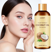 GSWP Coconut Essential Oil, a Versatile Oil Suitable for Facial Skincare, Hair Care, and Moisturizing Body Massages. 100ml/200ml