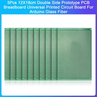 5Pcs 12X18cm Double Side Prototype PCB Breadboard Universal Printed Circuit Board For Arduino Glass Fiber