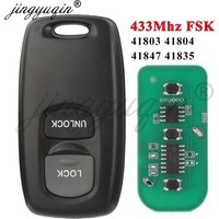 jingyuqin 2Buttons Remote Car Key 433MHZ FSK For Mazda M6 2 3 6 Series 2003-2010 Ford Ranger Everest 41803 41804 41847 41835 Fob