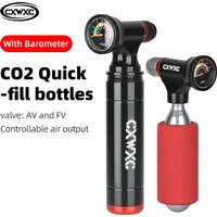 Mini Pompka Rowerowa CXWXC 130PSI do Rowerów Górskich i Szosowych, Pompka CO2, Przenośna Pompka do Opon Rowerowych z Stopu Aluminium, Akcesoria Rowerowe