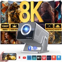 Magcubic 8K Support HD 1080P 1000ANSI X7 Voice Control Projector With 5W Speaker Android 14 WiFi6 BT5.4 Home Theater Projector