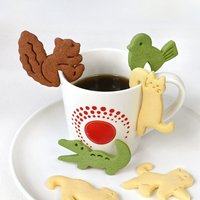 Hanging Cup Squirrel Biscuit Mold Cartoon Animal Fawn Bird Cat Cookie Cutter 3D Cookies Fondant Mold Cake Decorating Baking Mold