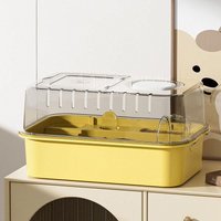 Luxury Villahamster Cage with Hideout Large Space for Small Pets Flower Rat Golden Retriever Hamster Cage Pet Supplies