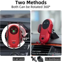 15W Fast Wireless Charger Car Mount for Air Vent Mount Car Phone Holder Rotating Intelligent Infrared Wireless Charging Charger