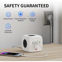 EU Plug socket power strip outlet wall socket power outlet power socket adapter electrical outlet 2-meter extension line