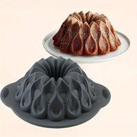 1 Pack of Silicone Irregular Spiral-Shaped Baking Pans, Irregular Spiral-Shaped Bread Toast Cake Molds, Baking Tools, Can Be Used to Make Bread, Truffles, Cakes, Toast, Etc