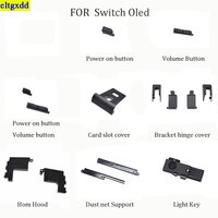 Suitable FOR Switch Oled host speaker power switch, volume button, card slot, hinge cover LED lampshade bracket accessories