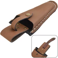 1pc Pruning Scissors Leather Tool Bag Electrician Waist Holder Pliers Storage Portable Buckle Pouch For Gardening Trimming Tools