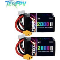 TERFPV 6S 22.2V 2000mAh 150C/300C FPV Lipo Battery With XT60 Plug for FPV Drone Quadcopter Helicopter Airplane Lipo Battery