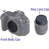 Camera Body Cap & Rear Lens Cap Set for Canon EF Mount Canon RF Mount Sony E Mount Sony A Mount Nikon F Mount and Nikon Z Mount