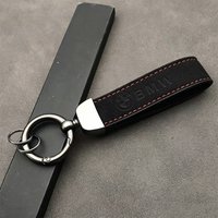 Suede Leather Car Emblem Keychain Keyring For BMW 1 3 5 7 Series X1 X3 X4 X5 F10 F15 F16 F20 F30 F18 F25 M3 M4 E34 Accessories
