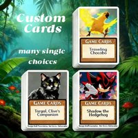 Cartes de jeu personnalisées, feuille / holographique / ordinaire, carte unique, jeu de société, jeux de fête, cartes de jeu de qualité supérieure