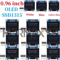 1-10PCS/0,96 Zoll OLED Display Modul SSD1315 Weiß/Blau/Gelb 128X64 4Pin IIC I2C Serielle 12864 LCD Bildschirm Bord