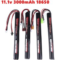 RC LiPO battery 11.1V 3000MAH AKKU Mini Airsoft Gun Battery 3S 18650 RC model Battery With Tamiya/SM Plug high capacity battery