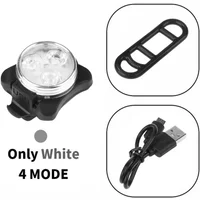 AliExpress NONE USB Charging Bicycle Light Set LED Head Front Lamp Rear Tail Light Waterproof Super Bright Cycling Lantern for Bike Accessories