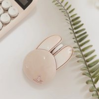 MOFii Milk Tea Color Cute Bunny Wireless Mouse, Rounded Kawaii Design, High Aesthetic, Universal for Office Laptops & Desktops