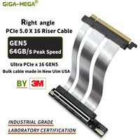PCIe 5.0 riser cable GPU vertical mount bracket GEN5 RAID SSD Riser card verified. low loss next Generation GPU