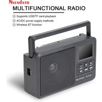 DAB FM Radio Portable with Alarm clock LCD Display Bluetooth-Compatible5.0 Digital Radio DAB FM Audio Player Receiver For USB TF