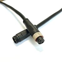 JULET L914 9 pin Waterproof Connector for Electric Bike Motor Screw Locking Male Female Motor Cable L=1100mm