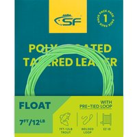SF 1PCS/2PCS 7FT Fly Fishing Poly-Coated Leaders Monofilament Core Leader Line Fly Line for 7' Trout Ips1-7 Leader