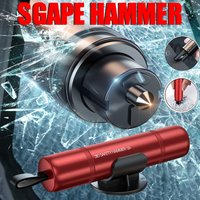 2026 Super New Aluminum Alloy Car Safety Rescue Hammer Automatic Seat Belt Cutter Window Breaker Emergency Rescue Tool