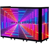 Full Color High Quality Mobile Portable Dj Booth P3.91 Foldable LED DJ Booth Stage Display Screen for Night Bar Weeding Disco