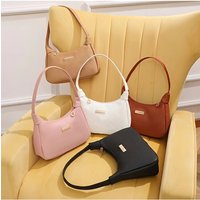 Elegant Women Single Stylish Handbag Shoulder Bag, Zipper Closure, Polyester Lining, Perfect for Casual Formal Occasions, Small