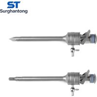 Laparoscopic Trocar Press Type 5mm 10mm Laparoscopy Surgery Reusable Trocar With Safety Screw