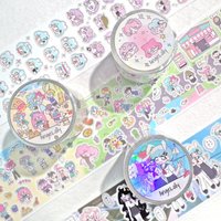 1pcs DIY Decoration Adhesive Tapes Japanese Little little person Washi Tapes Masking Tapes stickers stationery