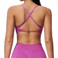 Seamless Fitness Top Women Yoga Bras Race Back Sports Bras Nylon Top Women Bra Sexy Breathable Workout Underwear Women Gym Bra