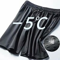 Summer Thin Loose Large Size Casual Shorts Ice Silk Fitness Sports Men Quick Dry Breathable Air Conditioning Pants Youth Style