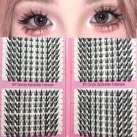 320 clusters of high-capacity nine-tailed rabbit fur eyelashes with supernatural rabbit fur effect. These eyelashes are reusable
