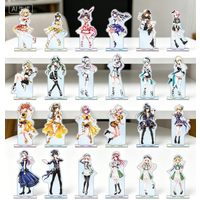 Multimedia Planning D4DJ Groovy Mix Shiratori Kurumi Rinku Aimoto Acrylic Stand Model Plate Keychains Desktop Ornament Fans Gift