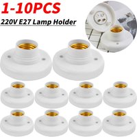 220V E27 Screw Cap Socket Ceiling Light Fixing Base Adapter Light Bulb Holder Energy Save Desk Lamp Holder Lighting Accessories