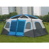 Large Camping Tent Outdoor Big Family Tent 8 10 12 Person Party Tent Waterproof Cabin Camp Anti UV Tents