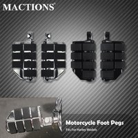Universal Motorcycle Foot Pegs Male Mount 1.25" 32mm Footrest Pedal For Harley Sportster XL Touring FLHR Softail Dyna For Honda