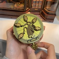 Magic Snake Door Ring Box Rotating Opening Proposal Jewelry Box Retro Mechanical 3D Relief Jewelry Holder Wicca