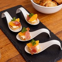 24/48-Piece Mini Appetizer Plates, Dessert and Appetizer Plate Set — Asian Spoon Set, Small Tasting Cups for Desserts