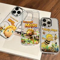 Ccartoon Maya The Cute Bees Phone Case For Samsung Galaxy S25 S24 S23 S22 S21 S20 Note20 FE Ultra Edge Plus 4G 5G Soft Cover