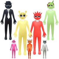 Halloween Kids Costume Game Sprunki Plush Jumpsuit Boy Christmas Birthday Party Fancy Carnival Costumes Sprunki Cosplay Clothes