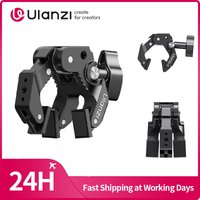 Ulanzi CO78 Super Clamp 3-Jaw Super Clamp for Flat Surface Round Tube Super Clamp for Outdoor Photography for Cycling