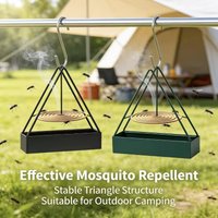 1/2pcs Metal Hanging Mosquito Coil Holder- Triangular Ash Collector Stand,Indoor Outdoor Incense Burner,Easy Clean Sturdy,Burner