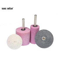 1 piece Drill Grinding Head 6mm 1/4" Shank Mounted Abrasive Wheels Ceramic Stone Tyre Repairing Mower Sharpener Metal Deburring
